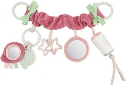 Canpol babies Závěsná hračka na kočárek/autosedačku Pastel friends růžová - obrázek 1