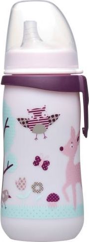 Lahev s dudlíkem 330 ml NIP First cup Silikon Girl - obrázek 2