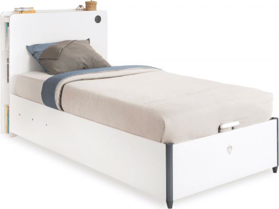 Čilek Studentská postel s úložným prostorem a matrací 100x200 cm WHITE - obrázek 1