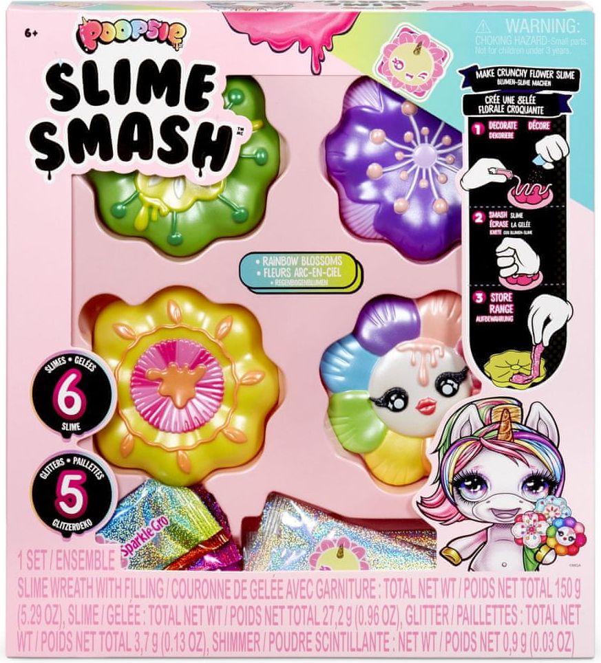 Poopsie Slizová kytička: Slime Smash - Rainbow Blossoms - obrázek 1