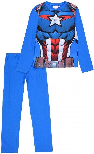 Sun City Dětské pyžamo Avengers Captain America bavlna modré Velikost: 104 (4 roky) - obrázek 1