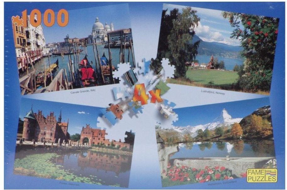 SPEZET 4 puzzle v 1 krabici s vodou 1000d - obrázek 1