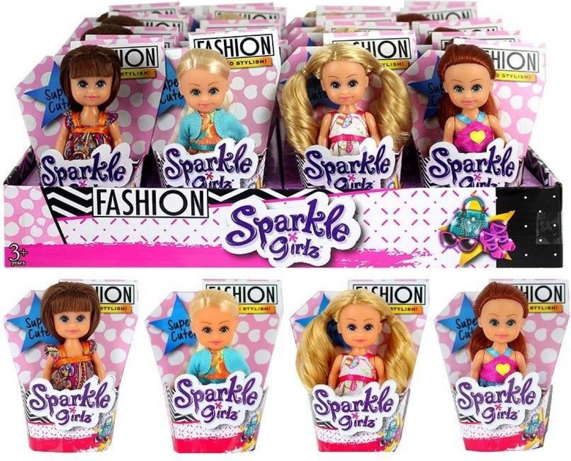 Funville Panenka Sparkle Girlz Fashion malá v kornoutku - blond vlasy - obrázek 1