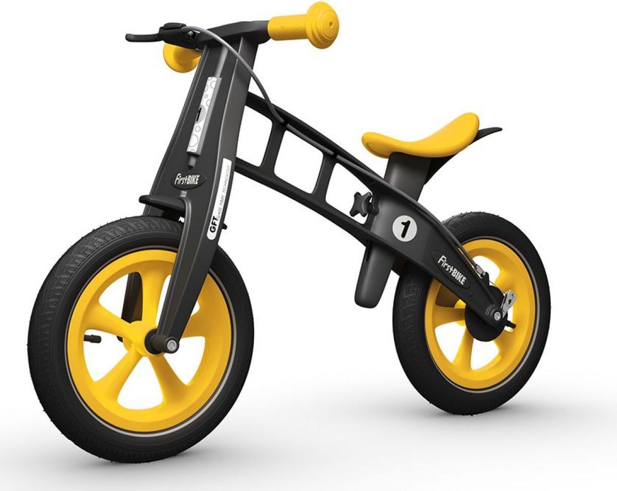 Dětské odrážedlo First Bike Limited Edition žluté - obrázek 1