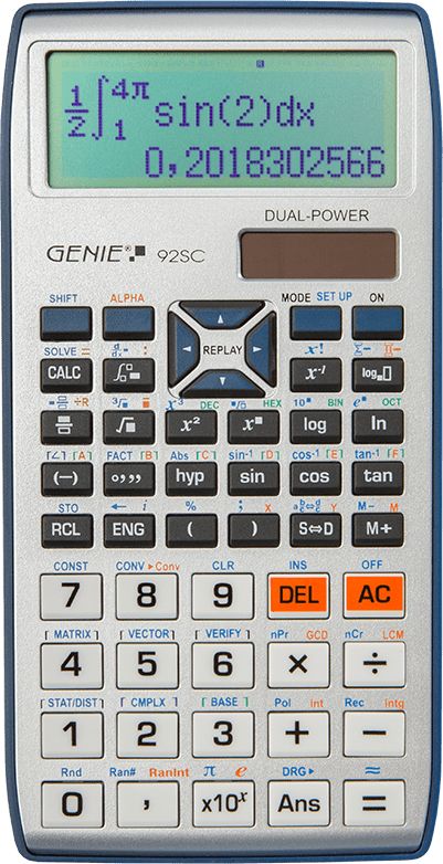 Genie Kalkulačka 92SC stříbrná - obrázek 1
