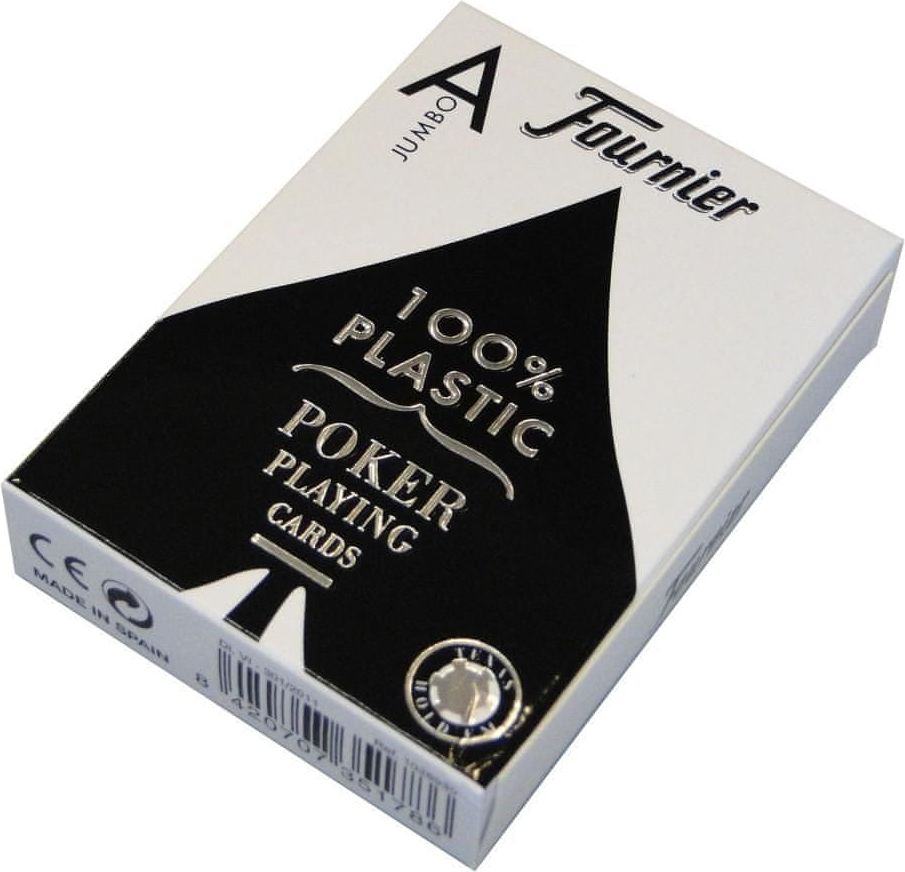 Fournier Pokrové karty Jumbo 100% plastové, modré - obrázek 1