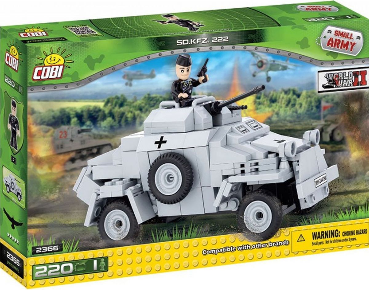 Cobi Malá armáda 2366 II WW Sd. Kfz 222 - obrázek 1