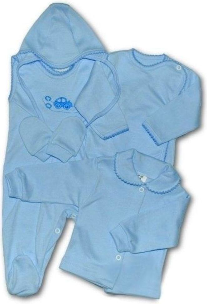 NEW BABY 5-ti dílná soupravička New Baby modrá - 5-ti dílná soupravička New Baby modrá - obrázek 1