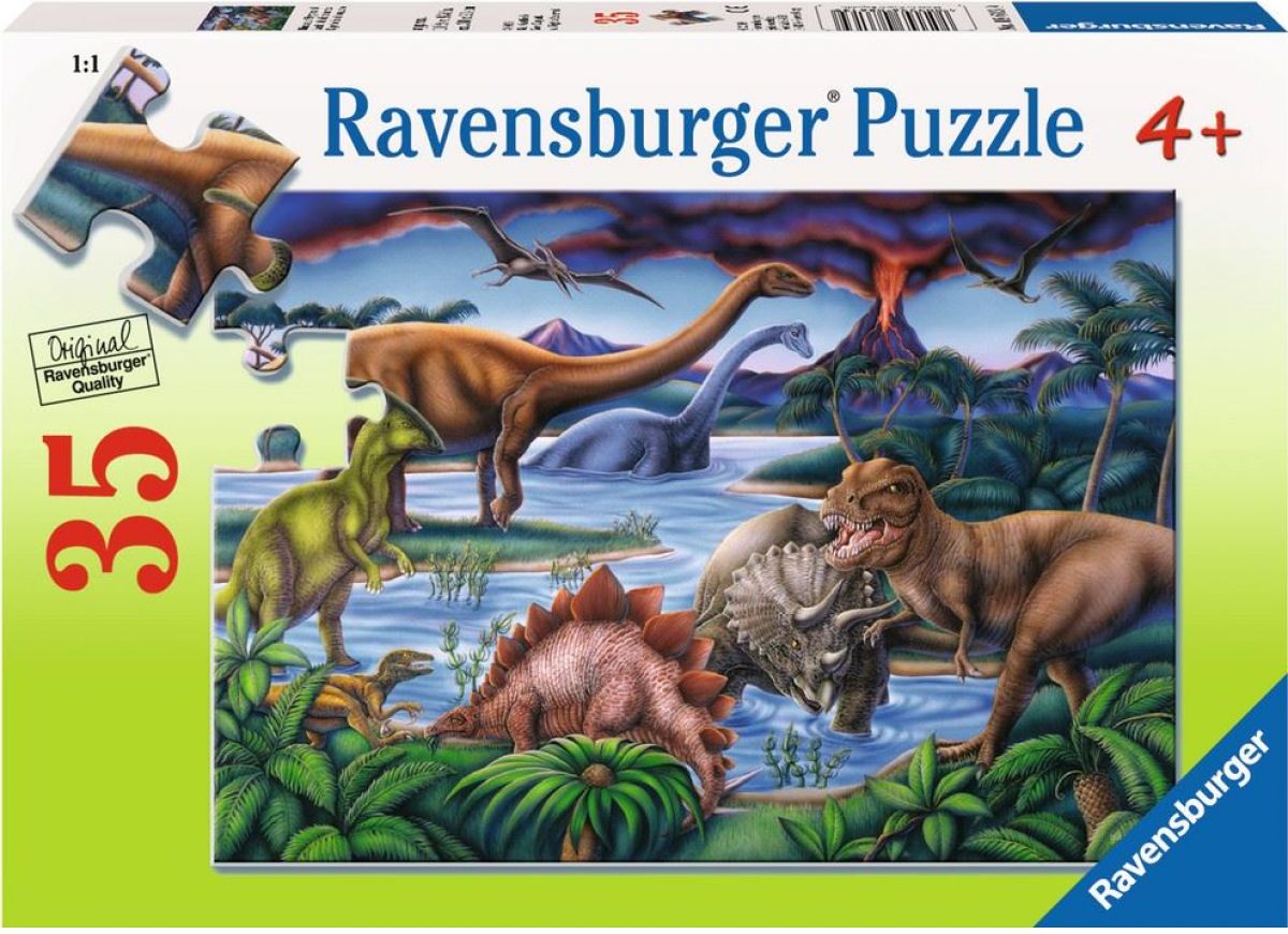 Ravensburger puzzle Dinosauří hřiště 35 dílků - obrázek 1