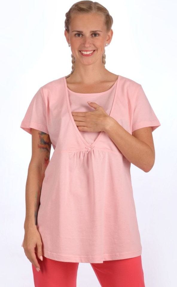 Vienetta Dámské pyžamo kapri mateřské Marie barva lososová, velikost S - obrázek 1