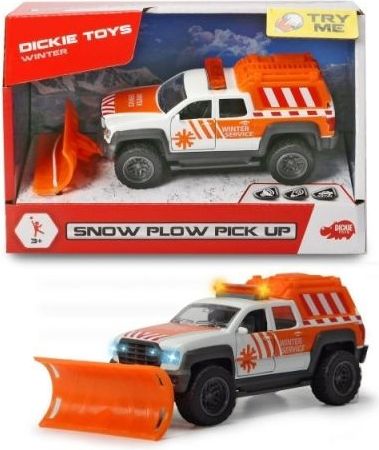Dickie Kovové auto Pick Up se sněžným pluhem 17 cm - obrázek 1