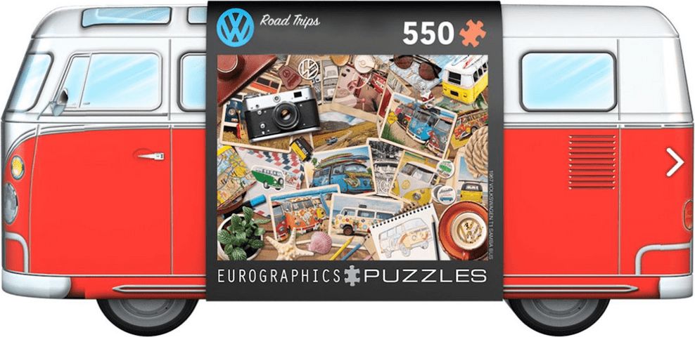 EuroGraphics Puzzle v plechové krabičce Volkswagen Road Trip 550 dílků - obrázek 1