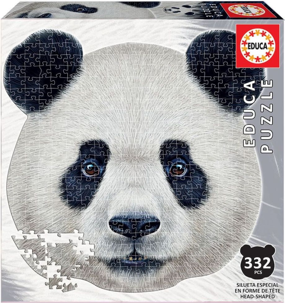 Educa Tvarové puzzle Panda 353 dílků - obrázek 1