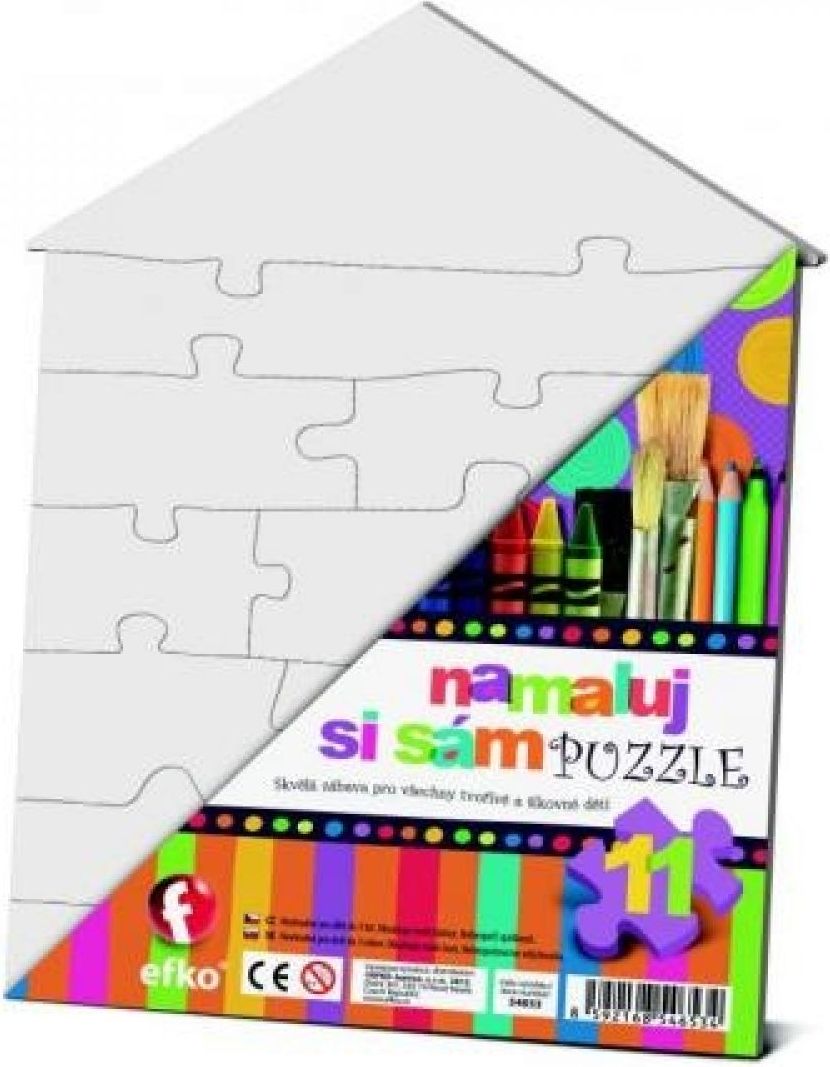 Efko Namaľuj si sám Puzzle domček - obrázek 1