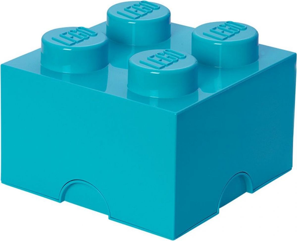 LEGO Úložný box 25 x 25 x 18 cm Azurová - obrázek 1