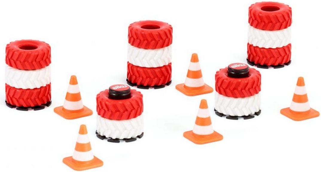 Siku Racing překážky pro silniční provoz, kužely, pneumatiky ve sloupcích - obrázek 1