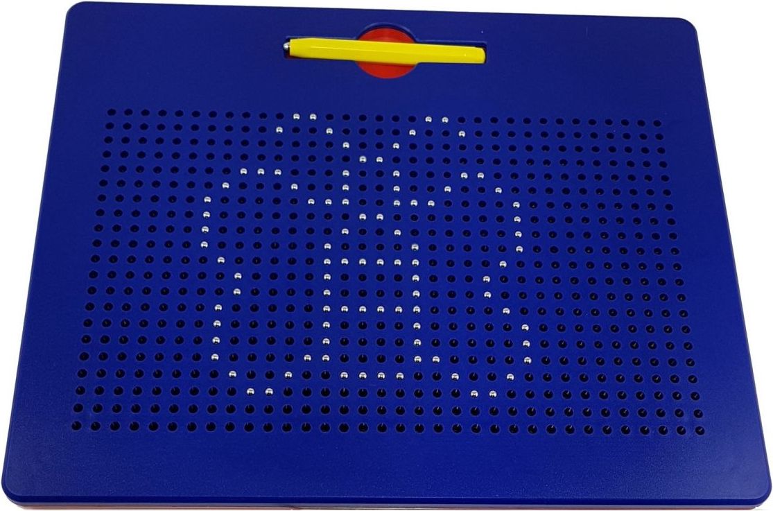 Montessori pomůcky Magnetická tabulka Magpad BIG 714 kuliček modrá - obrázek 1