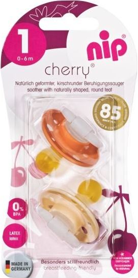 Šidítko kaučuk NIP Cherry Mix Barev 2 ks - obrázek 2
