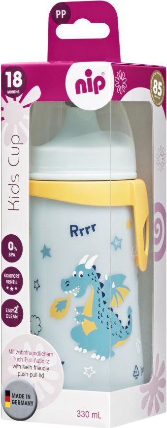 Lahev s pítkem 330 ml NIP Kids Cup Boys - obrázek 1