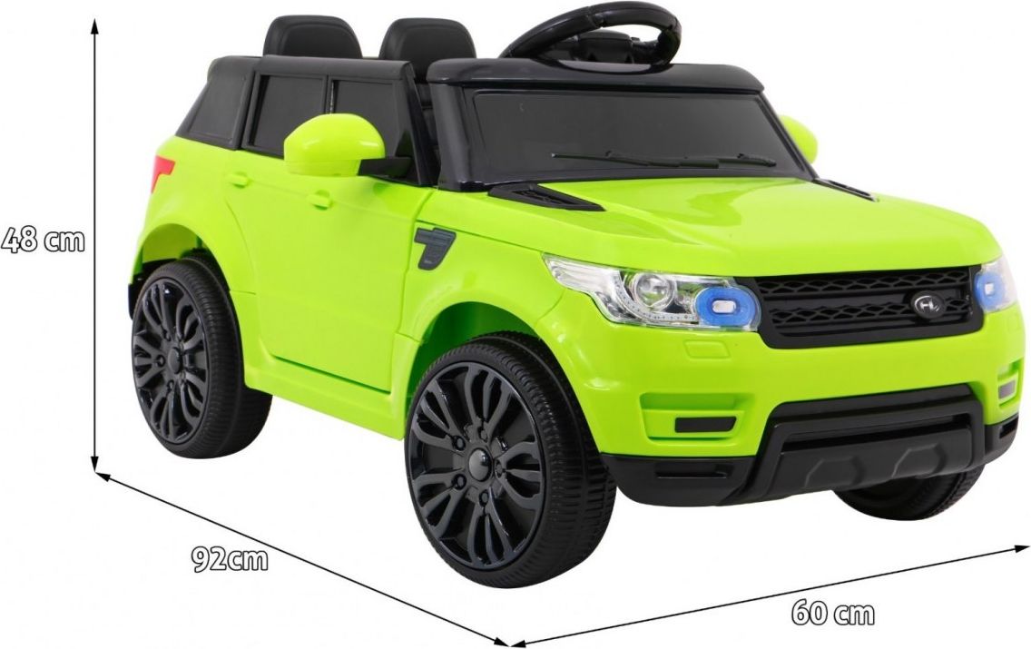 HračkyZaDobréKačky Elektrické autíčko Range Rover - zelené EVA - obrázek 7