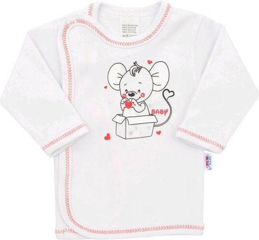 Kojenecká košilka New Baby Mouse bílá velikost 68 - obrázek 1