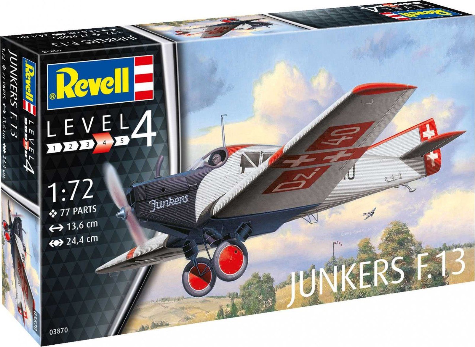 REVELL Plastic ModelKit letadlo 03870 - Junkers F.13 (1:72) - obrázek 1
