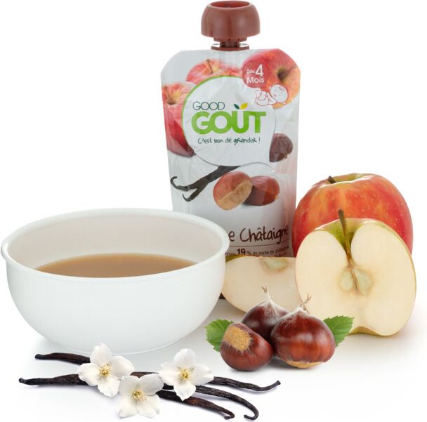 10x GOOD GOUT BIO Jablko s kaštanem a vanilkou 120 g - obrázek 2