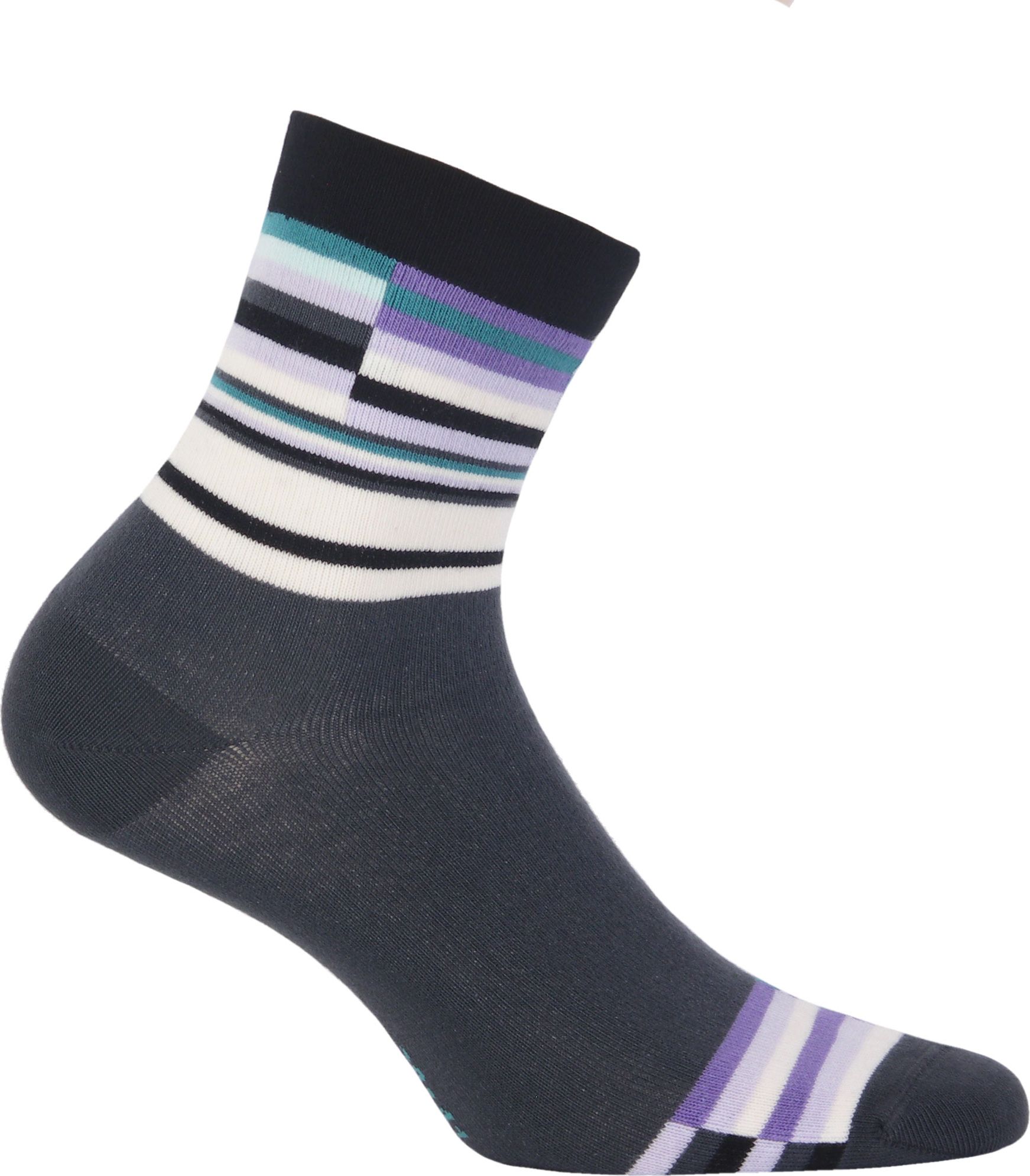 Vzorované ponožky WOLA tmavě šedé Velikost: 36-38 - obrázek 1