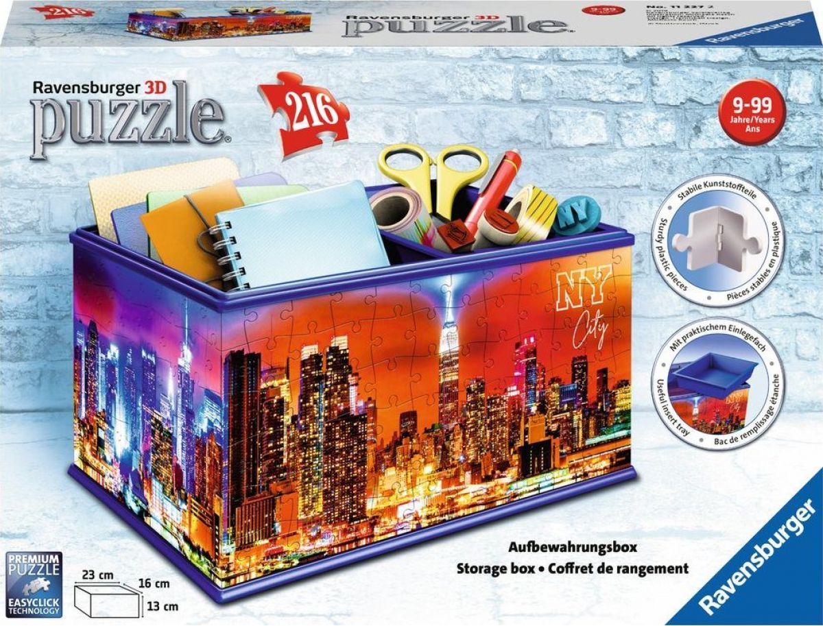 RAVENSBURGER 3D puzzle úložný box: New York City 216 dílků - obrázek 1