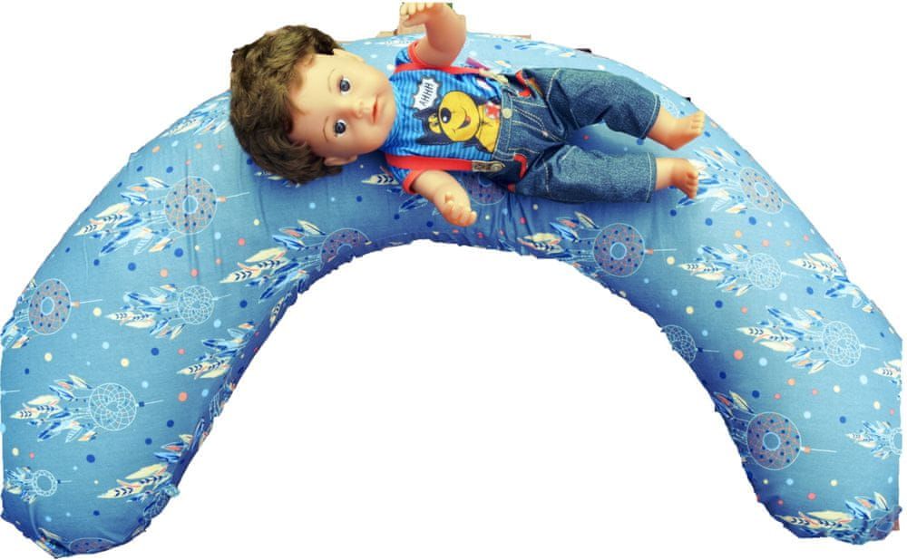 KHC Kojící těhotenský relaxační polštář Miki Obrovský 240 cm Lapače snů EPS Pratelný potah 10 barevných variant - obrázek 1