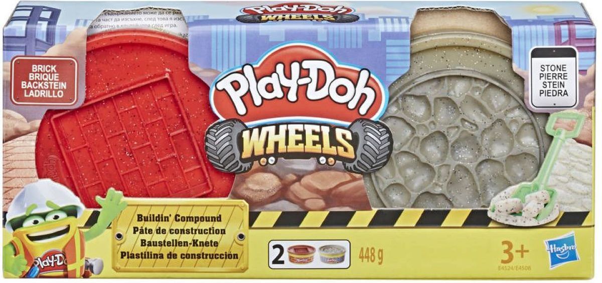Play-Doh Wheels Stavební modelína červená a šedá - obrázek 1