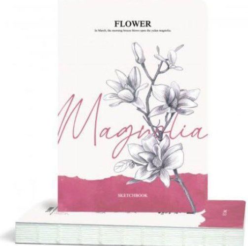 Kraftika Skicák flower (100g/m2, 80 listů) a5 magnolia - obrázek 1