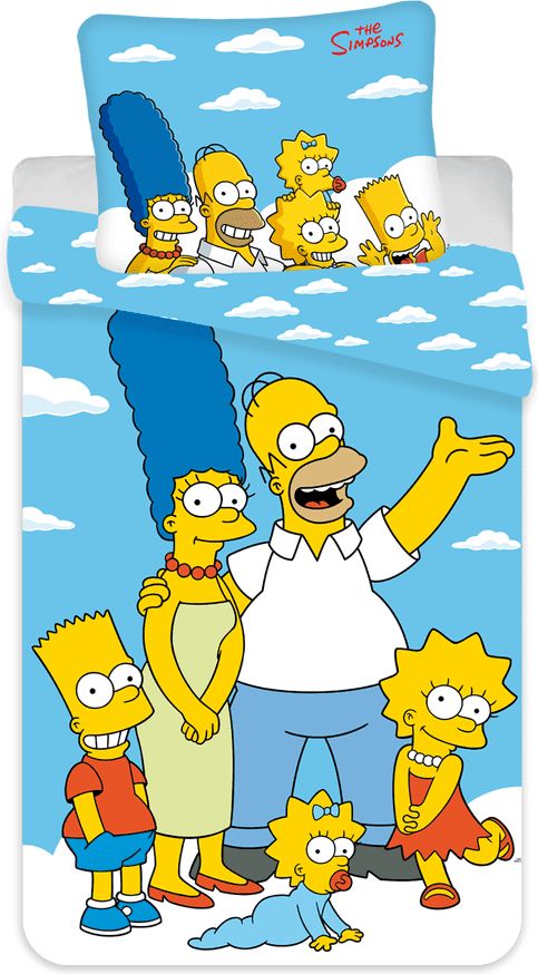 Jerry Fabrics Povlečení Simpsonovi Rodina Oblaka 02 - obrázek 1