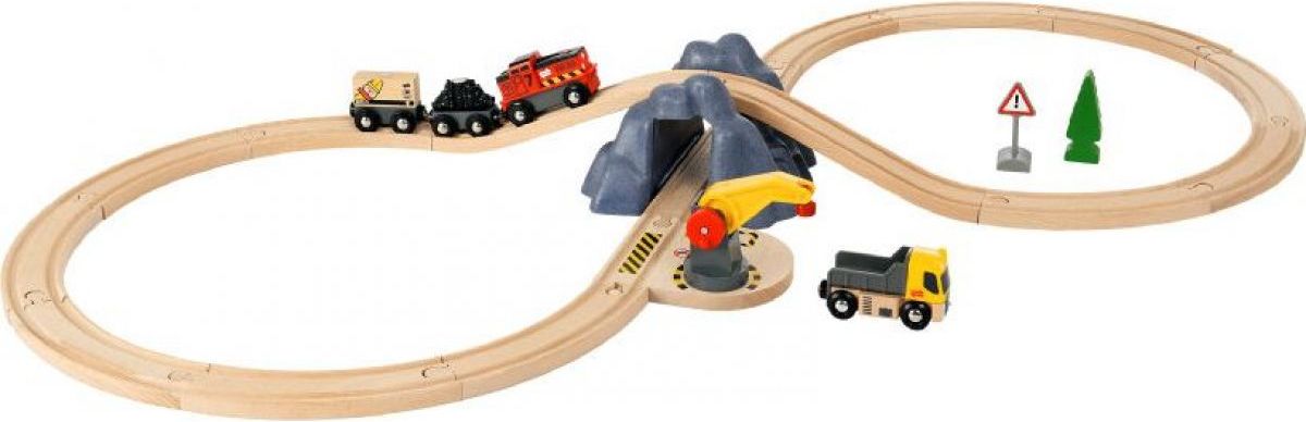 Brio World Nákladní set s tunelem a vlakem na baterie - obrázek 1