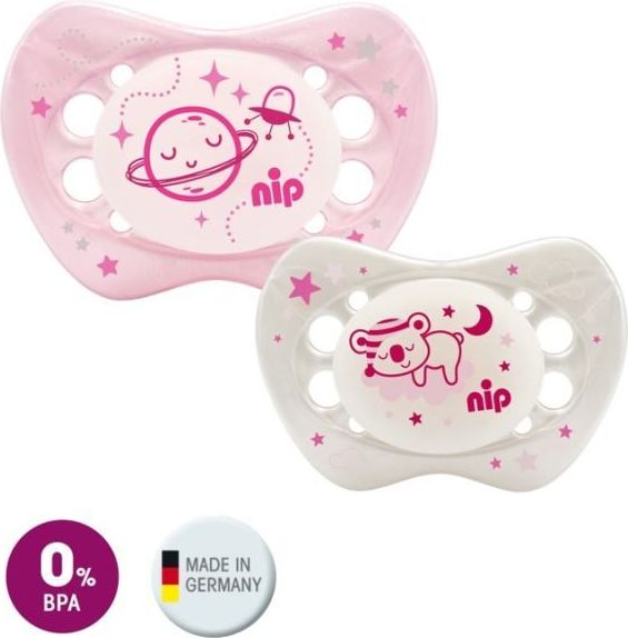 Svíticí šiditko silikonové NIP Night Mix barev 16-32 měsíců - obrázek 2