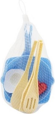 Sada pánví s doplňky plast 7ks v síťce 12x20x5cm - obrázek 2