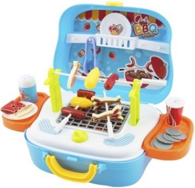 Sada na grilování plast s doplňky 31ks v plastovém kufříku 24x20x10cm - obrázek 3