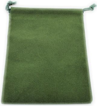 Semišový pytlík na kostky menší - zelený - obrázek 1
