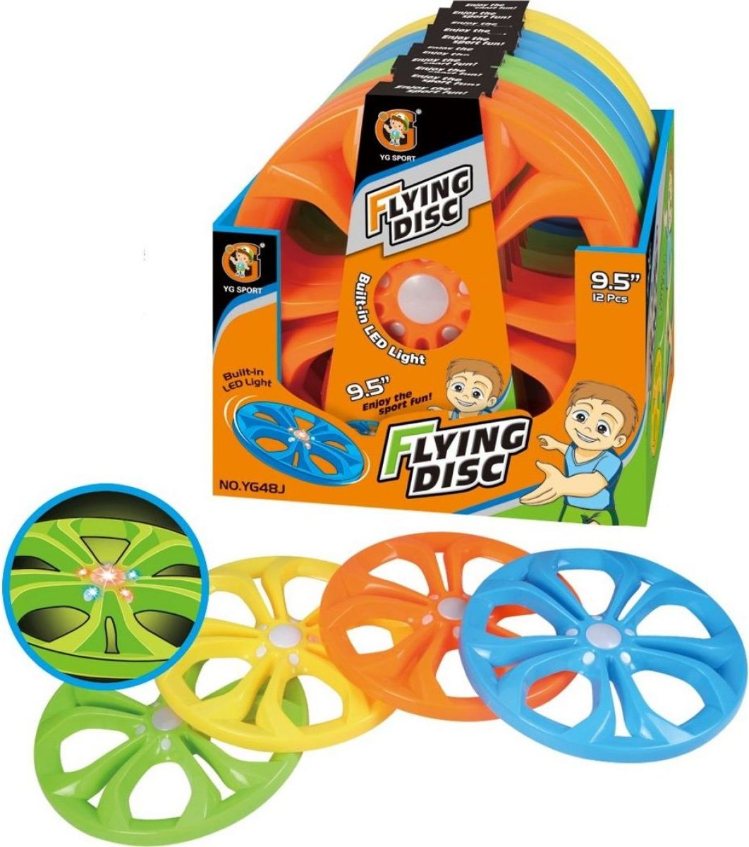 Alltoys Létající svítící disky - oranžový - obrázek 1