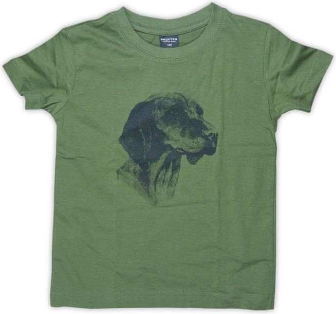 Manopory 1925 Dětské tričko Pes Barva: Zelená, Velikost: 134-140 - obrázek 1