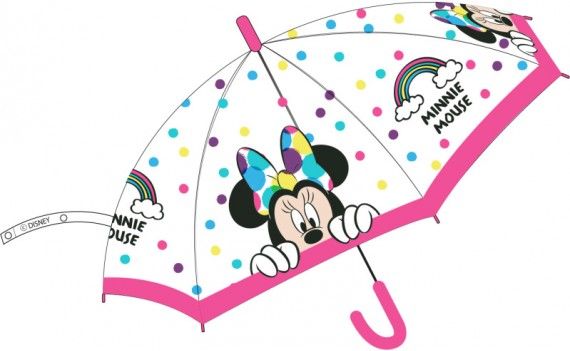 E plus M - Dívčí transparentní deštník Minnie Mouse - Disney - obrázek 1