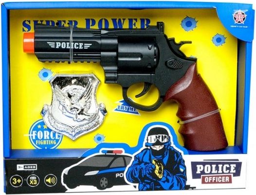 Policejní pistole s odznakem - obrázek 1