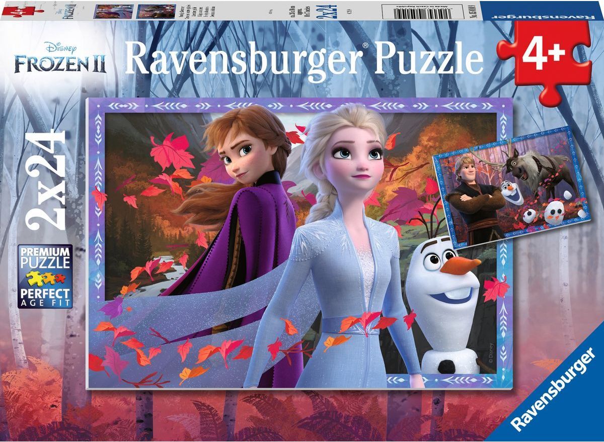 Ravensburger puzzle Disney Ledové království II 2x24 dílků - obrázek 1