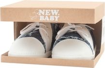 Capáčky kojenecké/Botičky nechodící - TENISKY jeans vzor s bílou - 6-12měs. - obrázek 3