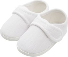 Capáčky kojenecké/Botičky nechodící - LINEN bílé - 3-6měs. - obrázek 1