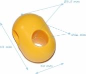 Křížový spoj pro lanovou síť jednodílný zeleny - obrázek 3