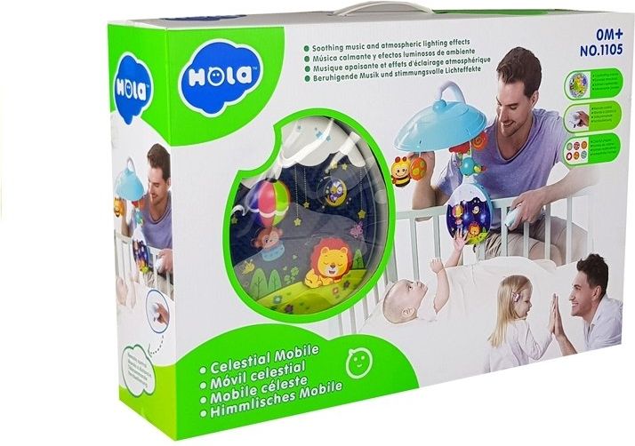 Huile Toys kolotoč nad postýlku s projektorem, DO - obrázek 7