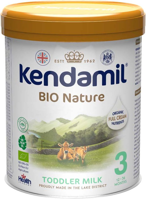 3x KENDAMIL Batolecí BIO Nature mléko 3 (800 g) DHA+ - obrázek 2