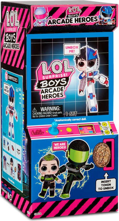 L.O.L. Surprise Arcade Heroes panenka kluk hrdina 15 překvapení různé druhy - obrázek 6