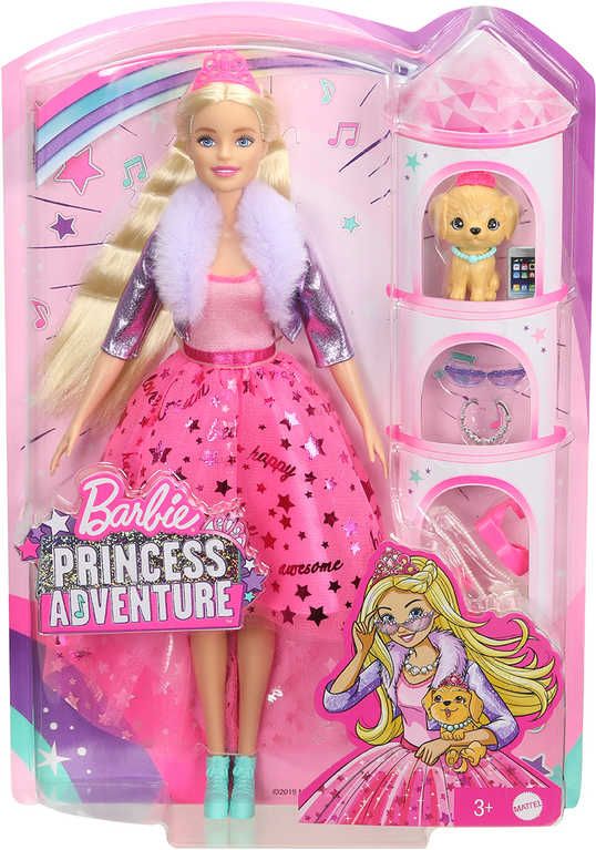 MATTEL BRB Barbie Princess Adventure set panenka sněhová princezna s doplňky - obrázek 3